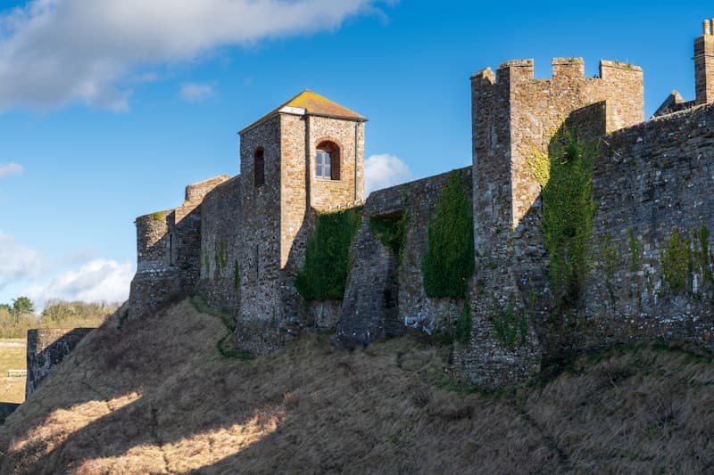 Dover Castle on the hill above the town
