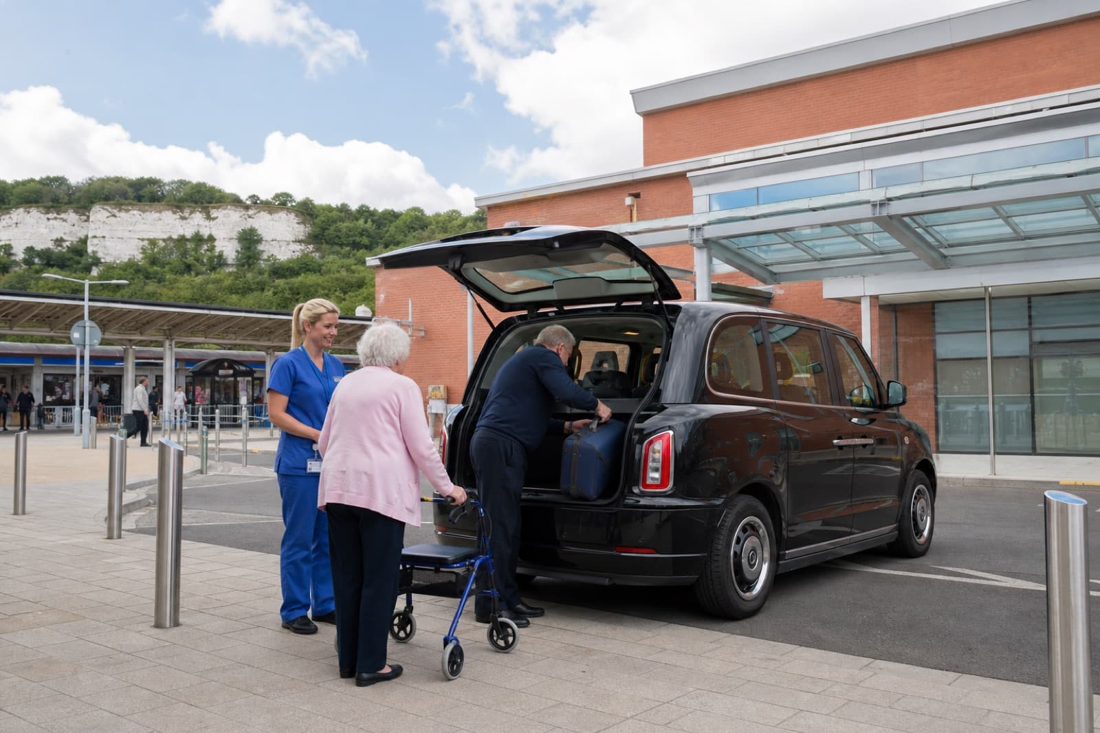 Taxi at railway station and hospital transfer pickup